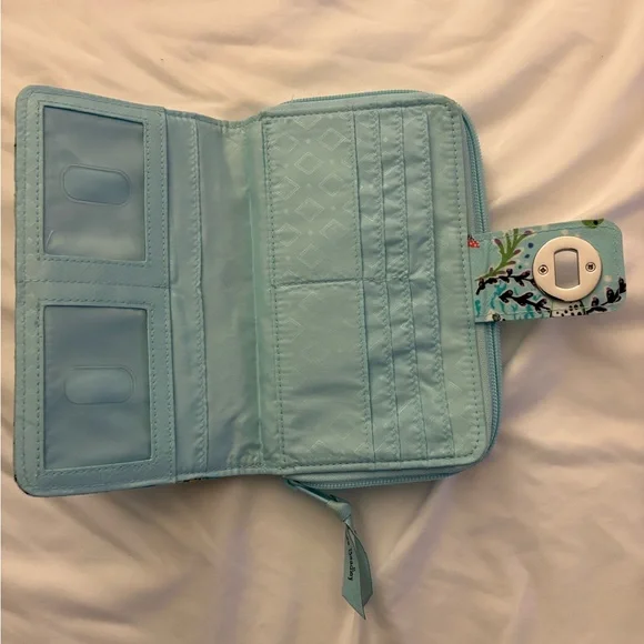 Vera Bradley Antilles Treasure Turn Lock Quilted Wallet - Picture 6 of 9